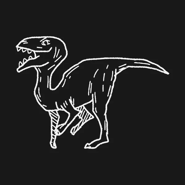 Dinozor doodle — Stok Vektör
