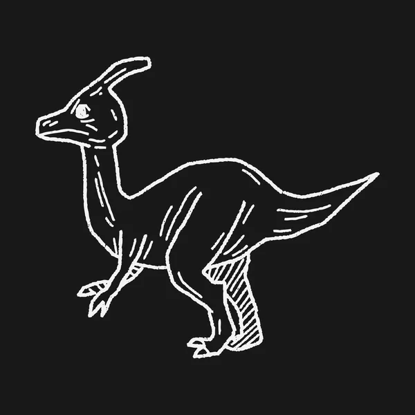 Dinosaurier-Doodle — Stockvektor