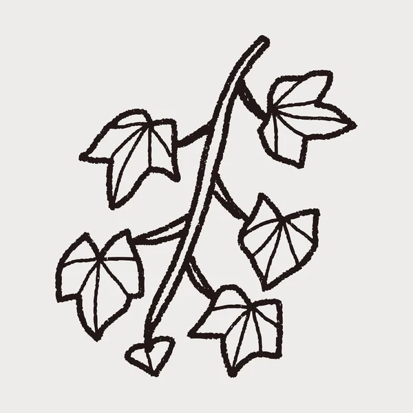 Doodle de plantas — Vetor de Stock