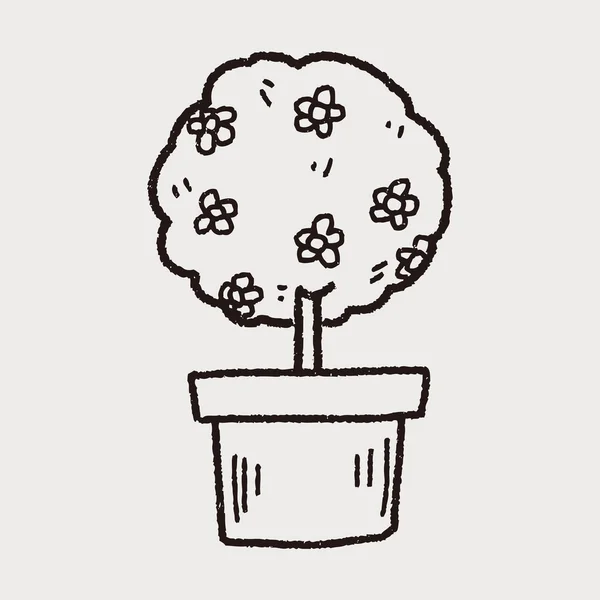 Doodle de plantas — Vetor de Stock