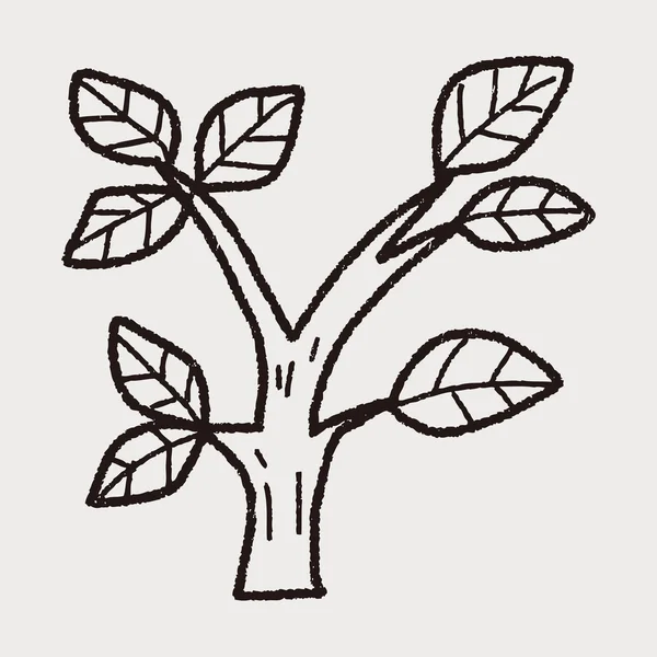 Plant doodle — Stockvector