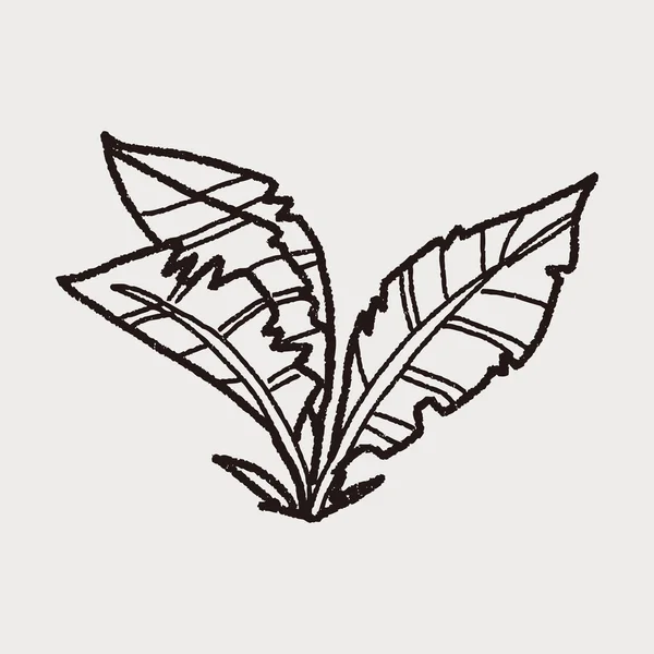 植物の落書き — ストックベクタ