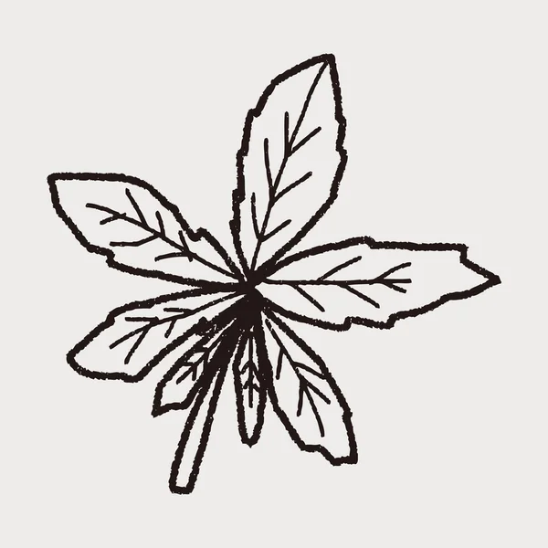 植物涂鸦 — 图库矢量图片