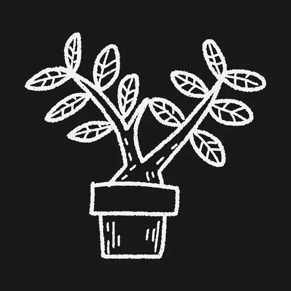 Växten doodle — Stock vektor