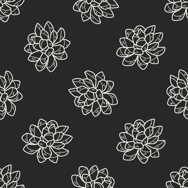 bitki doodle Dikişsiz desen arka plan