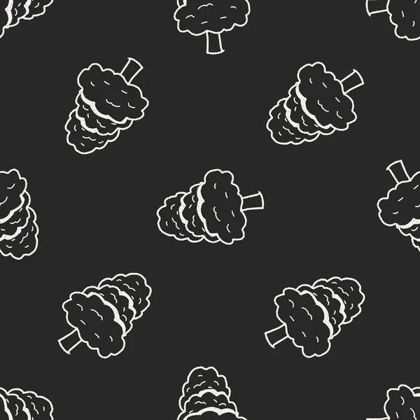 bitki doodle Dikişsiz desen arka plan