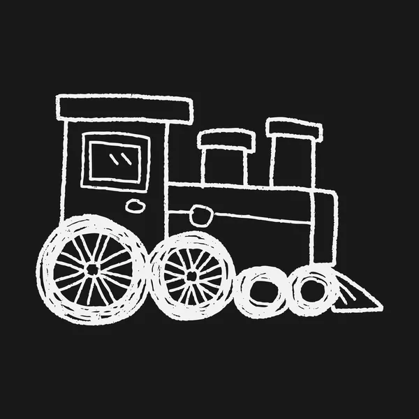 Trein doodle — Stockvector