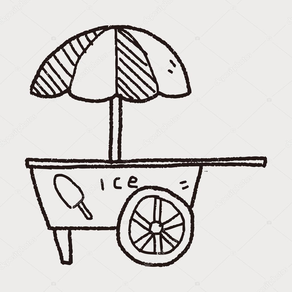 ice cream store doodle