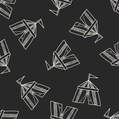 sirk doodle Dikişsiz desen arka plan