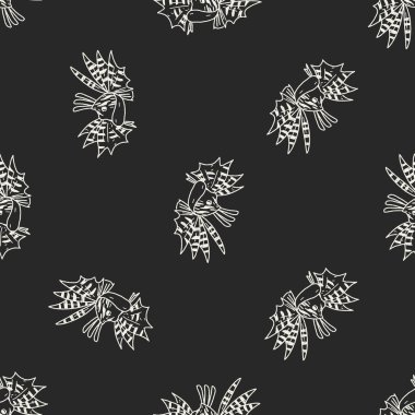 Tropikal balık Dikişsiz desen arka plan doodle