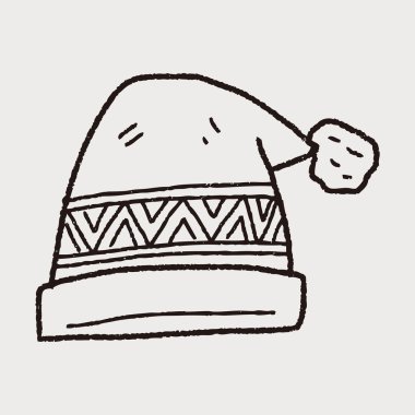 Kış şapka doodle