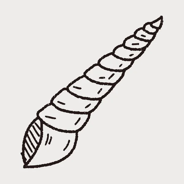 Shell doodle — Stockvector