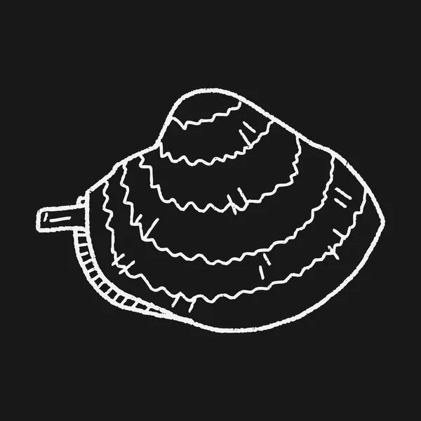 Deniz tarağı doodle — Stok Vektör