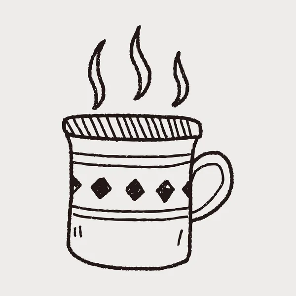 Doodle-Kaffee — Stockvektor