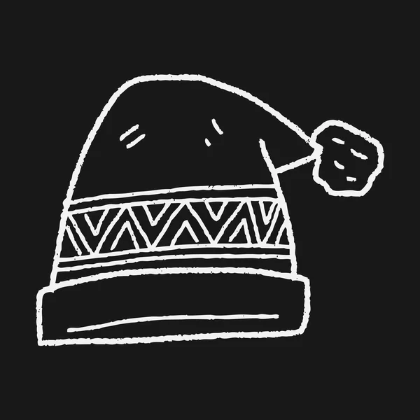 Vinter mössa doodle — Stock vektor