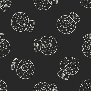 kar topu doodle Dikişsiz desen arka plan