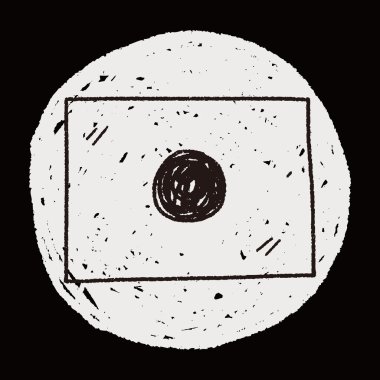 Japonya bayrağı doodle