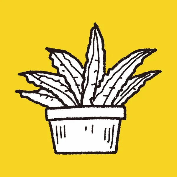 Gribouille végétale — Image vectorielle