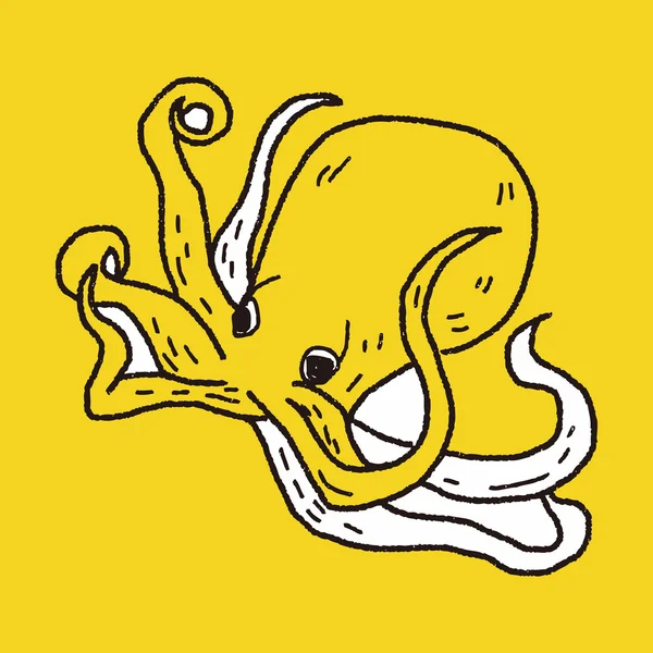 Chobotnice doodle — Stockový vektor