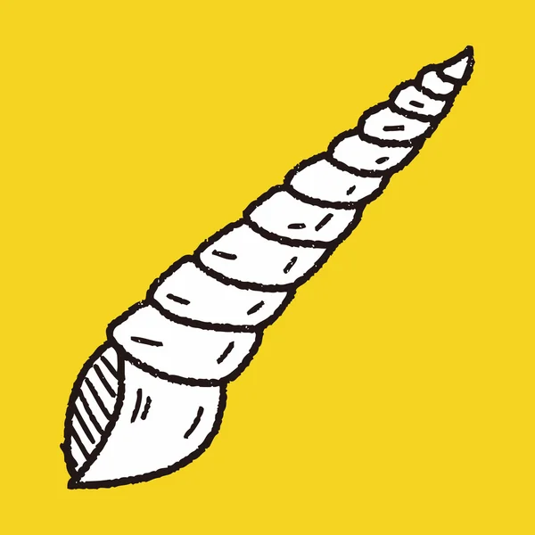 Shell doodle — Stockvector