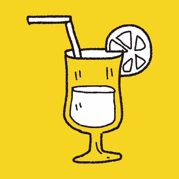 Cocktail doodle — Wektor stockowy