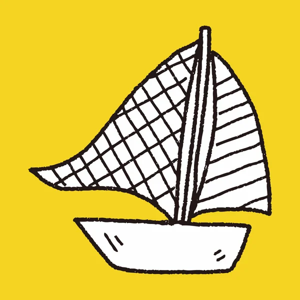 Doodle sail — Stock Vector