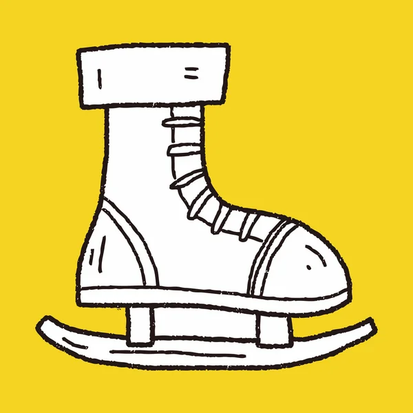 Doodle-Skates — Stockvektor