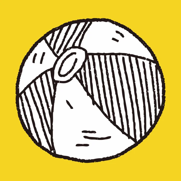 Doodle beach ball Vector Art Stock Images Depositphotos