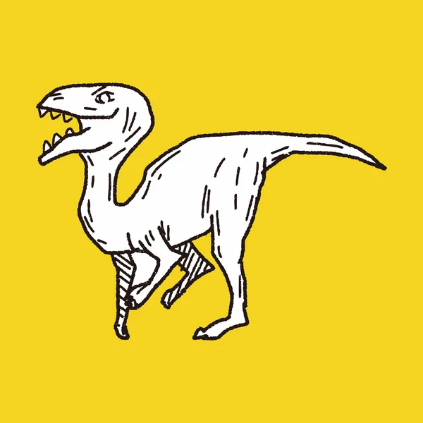 Dinosaurus doodle — Stockvector