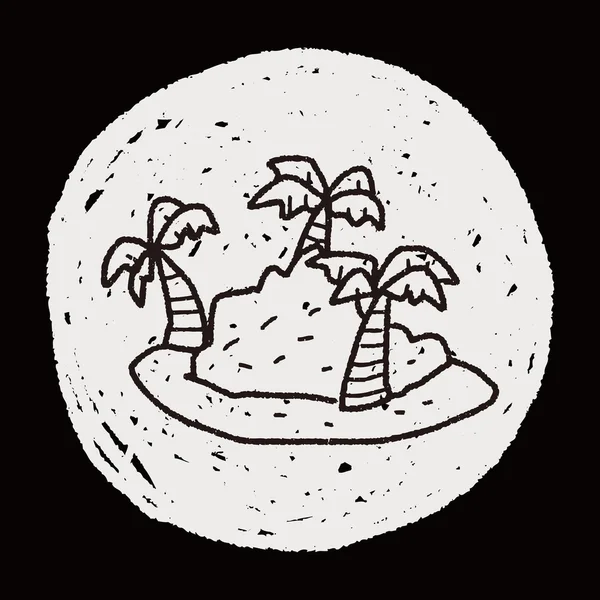 Doodle νησίdoodle νησί — Διανυσματικό Αρχείο