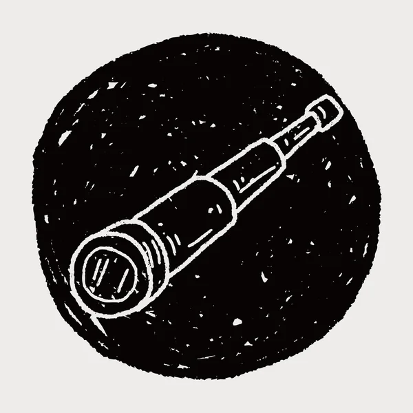 Teleskop-Doodle — Stockvektor