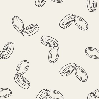 Pusula doodle Dikişsiz desen arka plan