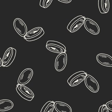 Pusula doodle Dikişsiz desen arka plan