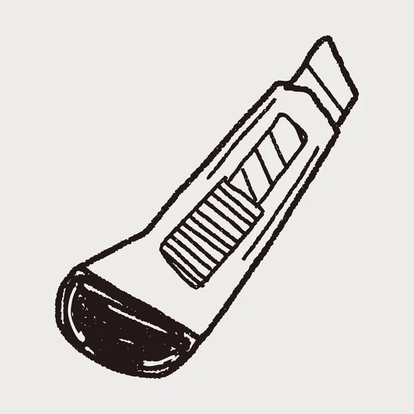 Couteau utilitaire doodle — Image vectorielle