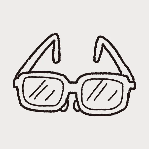 Doodle bril — Stockvector