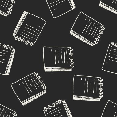 Doodle defter Dikişsiz desen arka plan