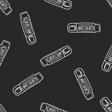 düzeltme kalemi doodle Dikişsiz desen arka plan