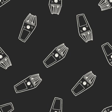 Doodle kitap Dikişsiz desen arka plan