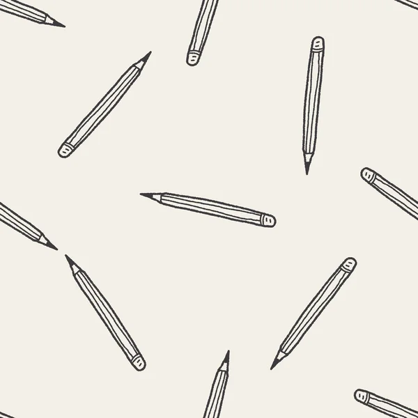 Doodle caneta sem costura fundo padrão — Vetor de Stock