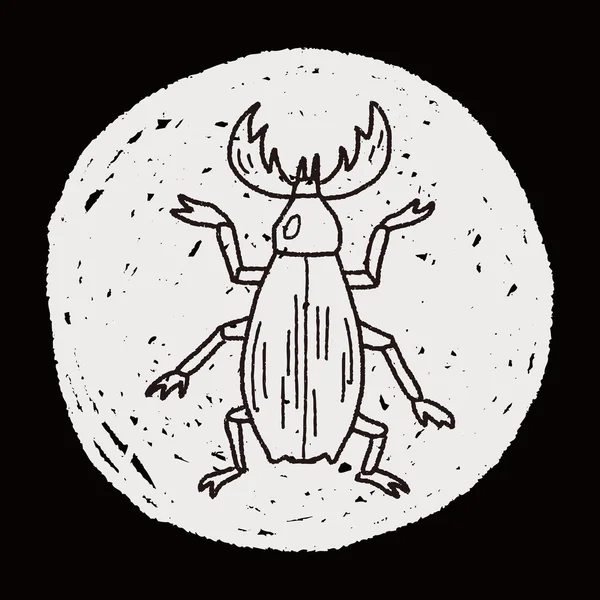 Böceği doodle — Stok Vektör