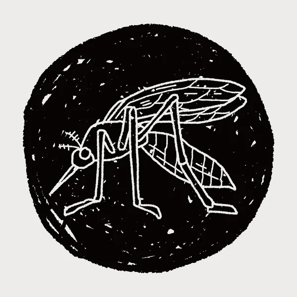 Garabato de mosquitos — Archivo Imágenes Vectoriales
