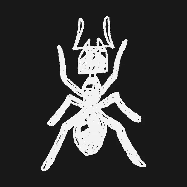 Ant doodle — Stock vektor