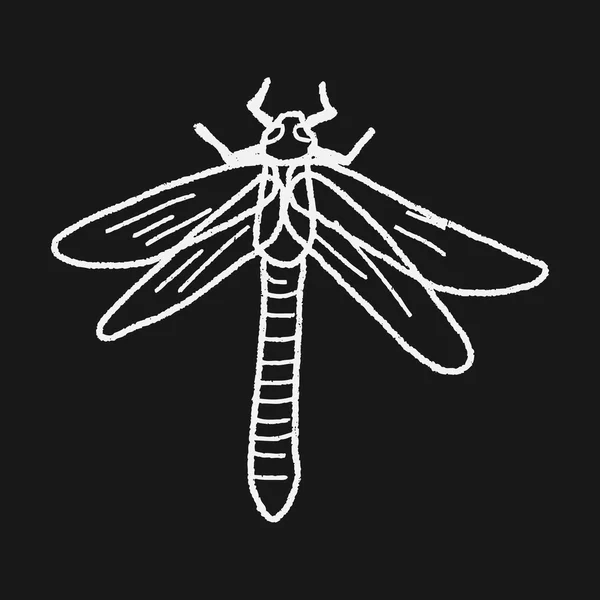 Garabato de libélula — Archivo Imágenes Vectoriales