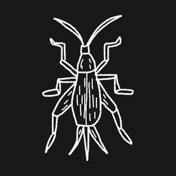 Böcek doodle — Stok Vektör