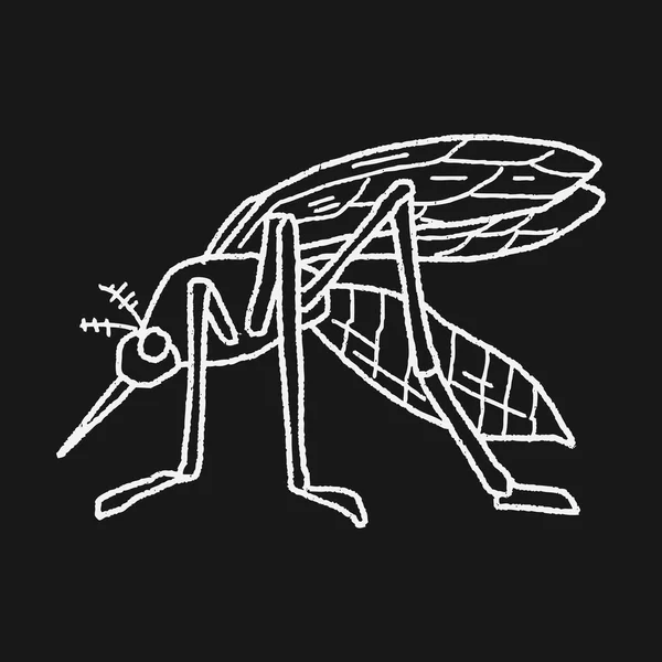 Doodle de mosquito — Vetor de Stock