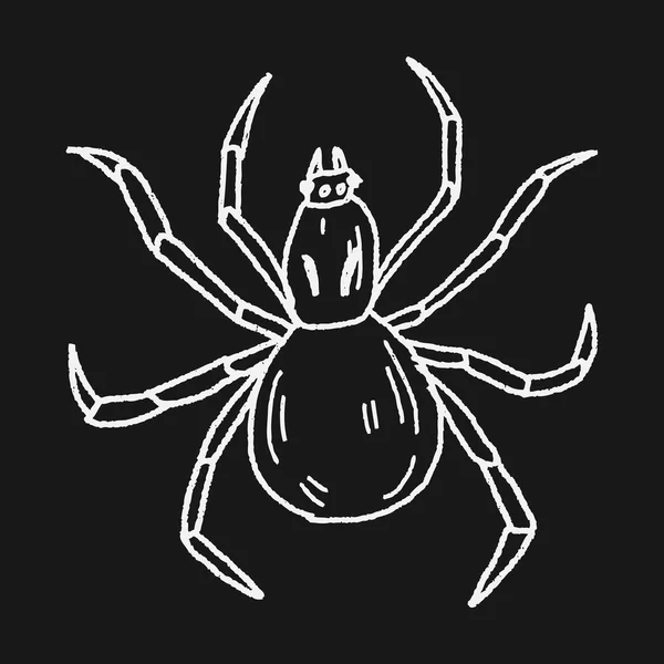 Doodle de aranha — Vetor de Stock