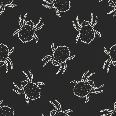 mite doodle Dikişsiz desen arka plan