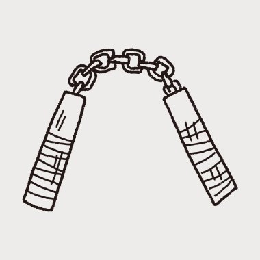 Nunchaku doodle