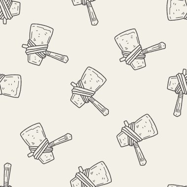 AX doodle Dikişsiz desen arka plan