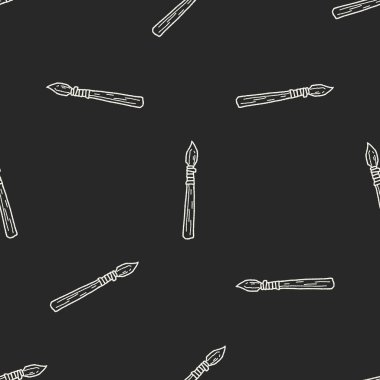 mızrak doodle Dikişsiz desen arka plan